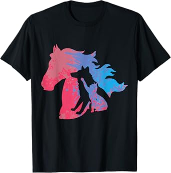 Dogs, Cats and Horses Pets Design for Animal Welfare T-Shirt