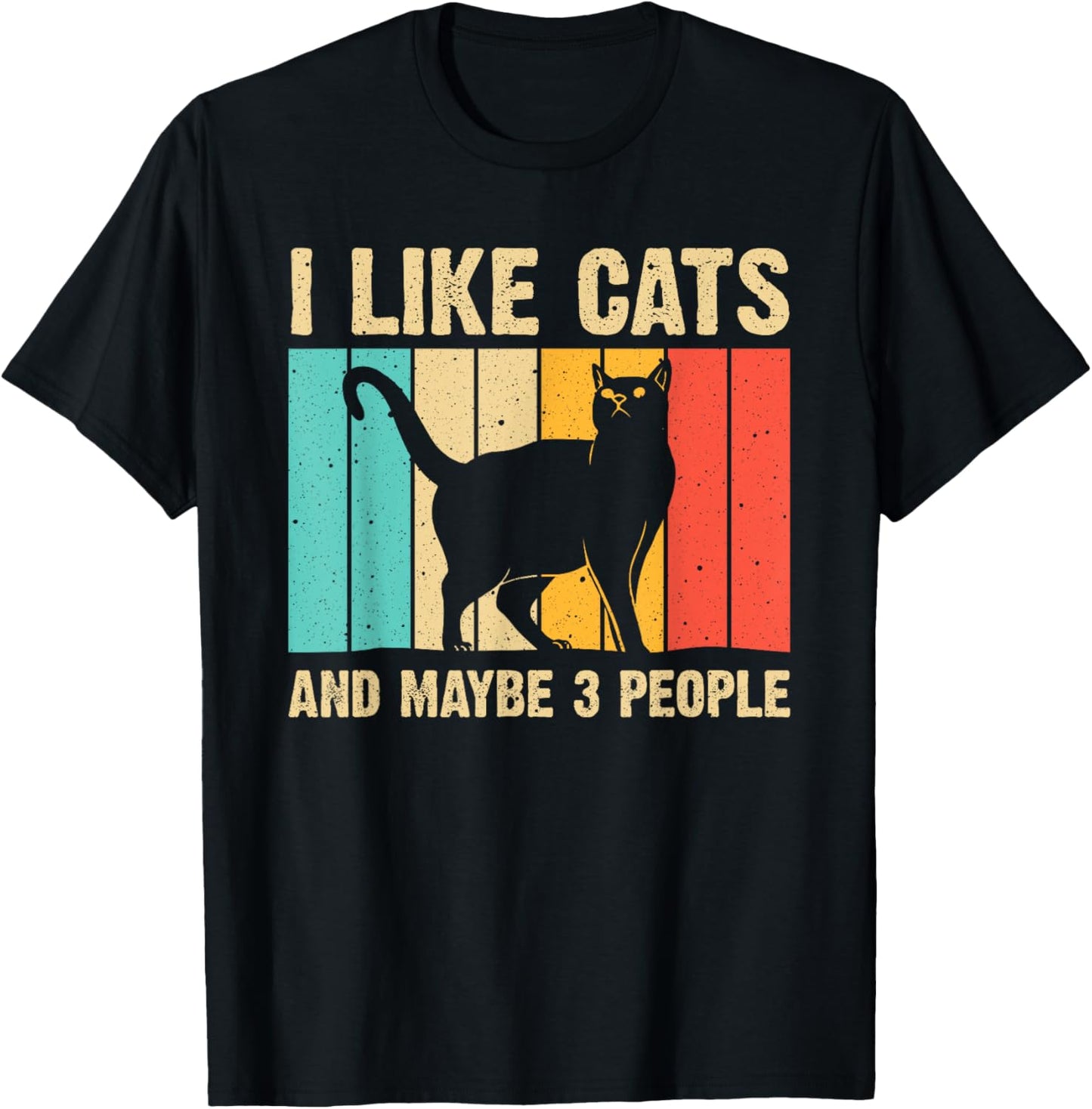 Funny Cat Design Cat Lover For Men Women Animal Introvert T-Shirt