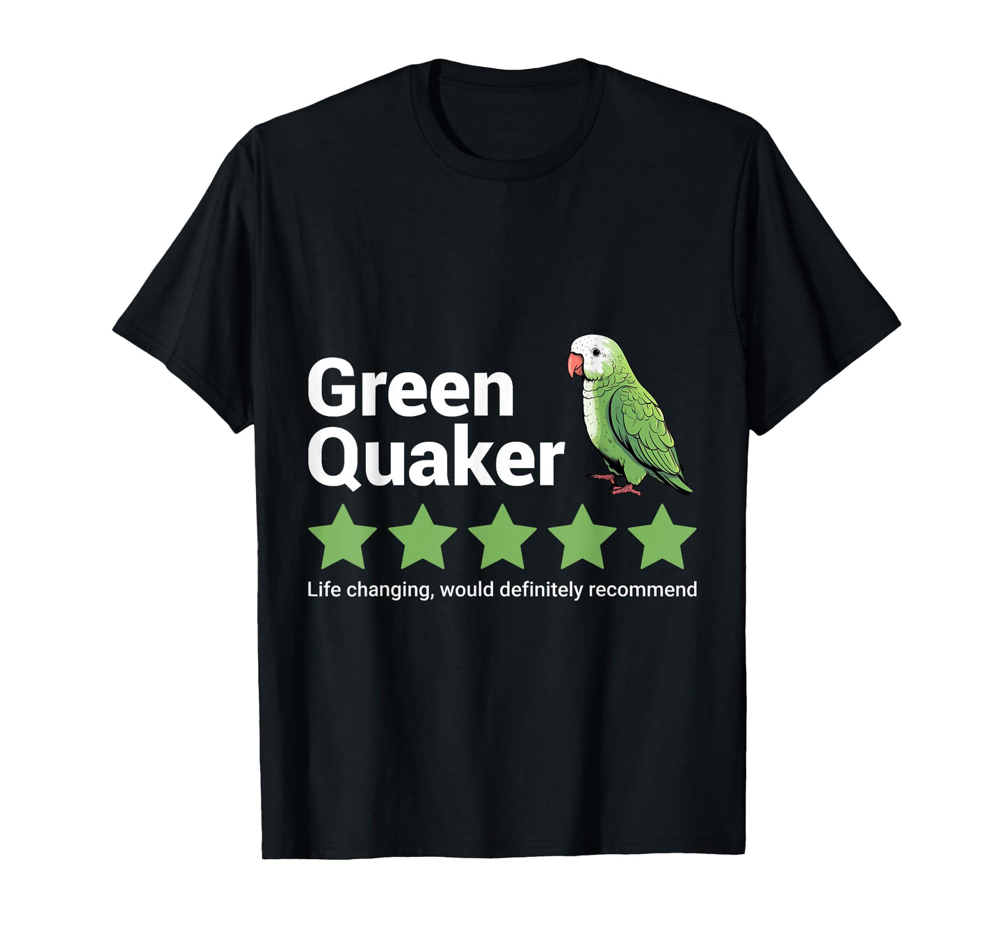 Green Quaker Parrot T-Shirt