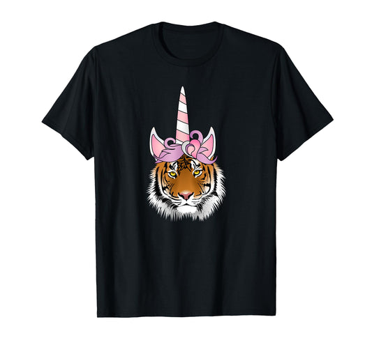 Unicorn Tiger Lover T-Shirt, Tigercorn Tee T-Shirt