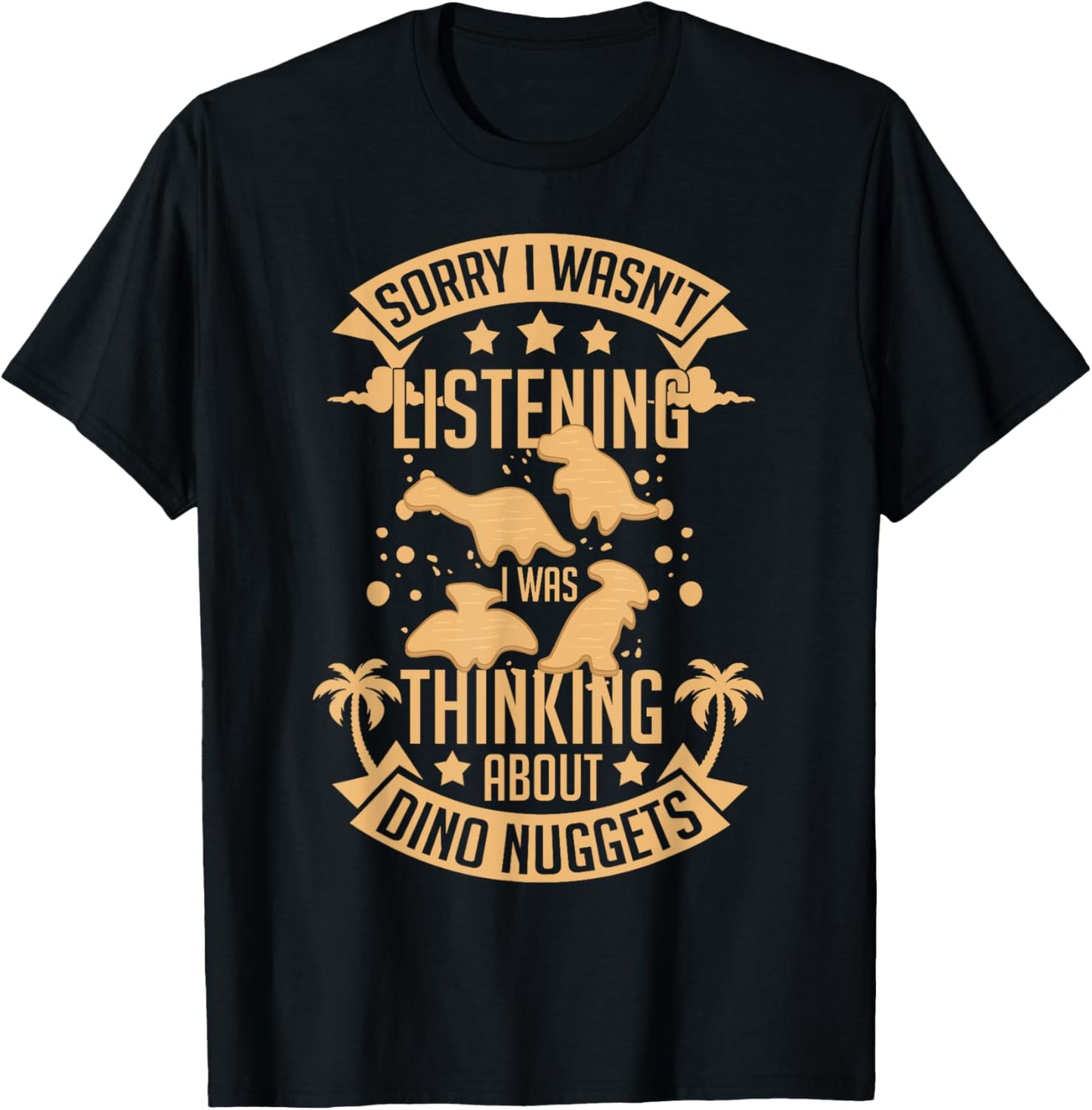Dino Chicken Nugget Dinosaur Nugs Veggie Funny T-Shirt