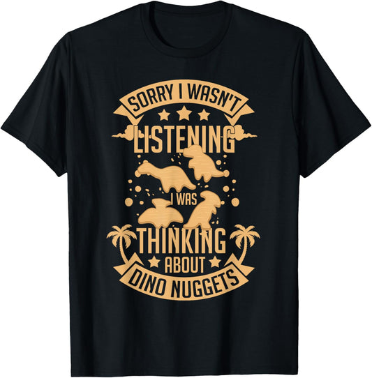 Dino Chicken Nugget Dinosaur Nugs Veggie Funny T-Shirt