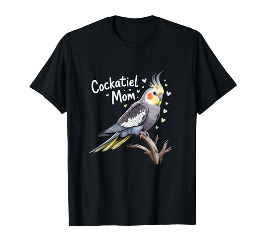 Cockatiel Mom Funny Bird Lover Women T-Shirt