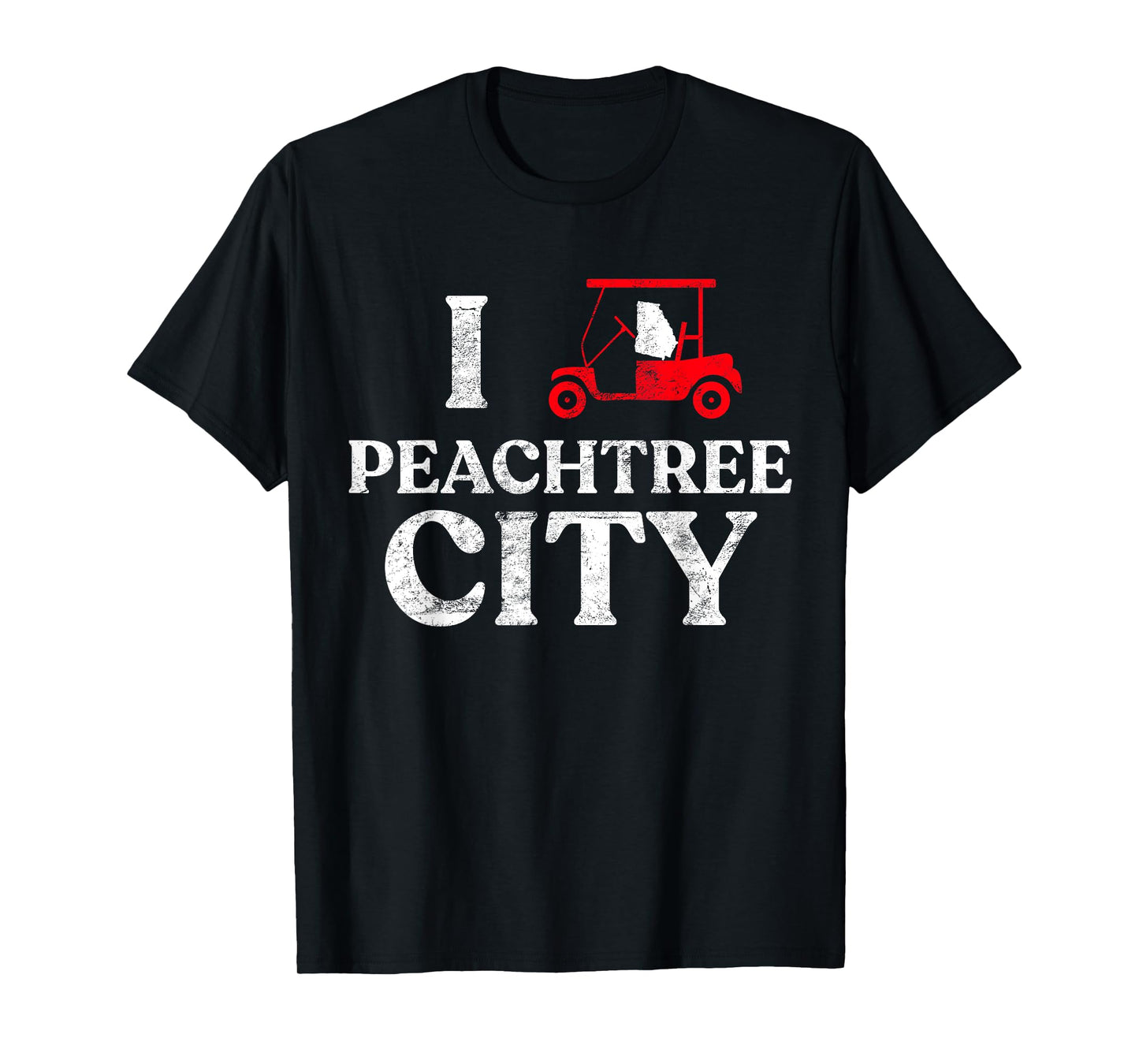 Peachtree City GA T Shirt Funny Golf Cart Shirt Georgia Tee T-Shirt