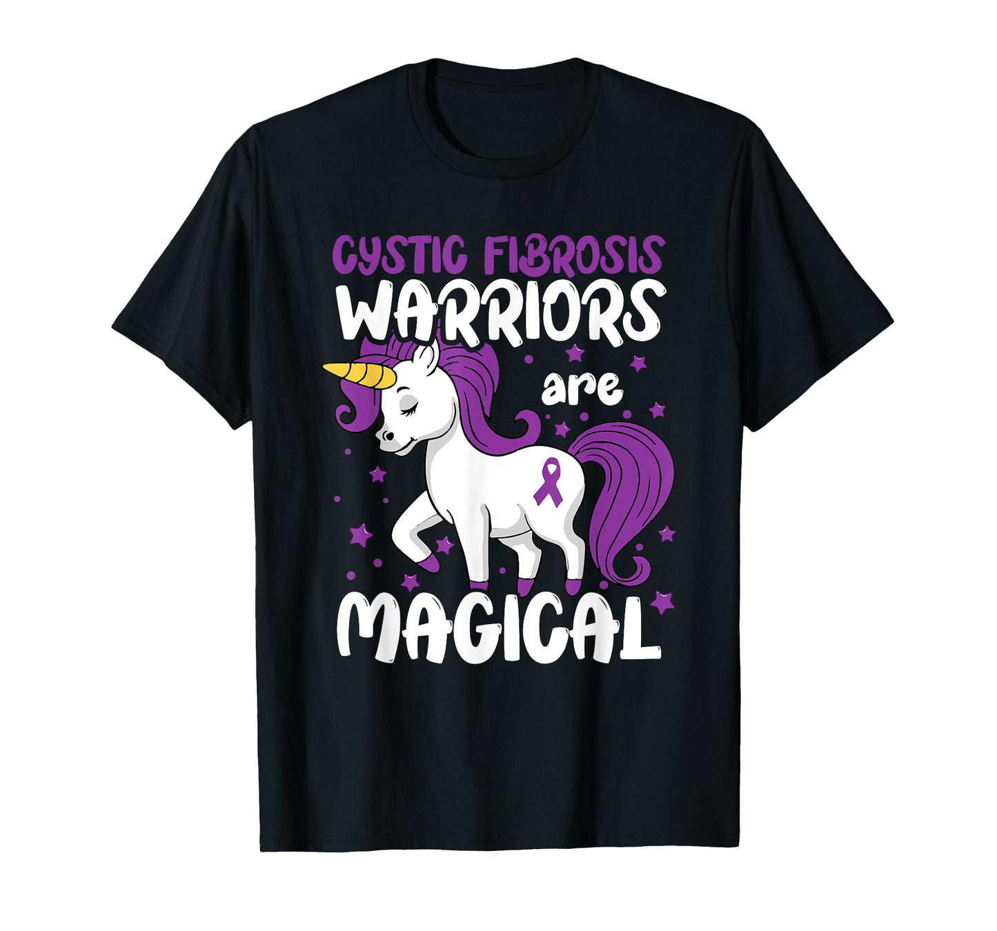 Cystic Fibrosis Warrior Purple Cystic Fibrosis Awareness T-Shirt