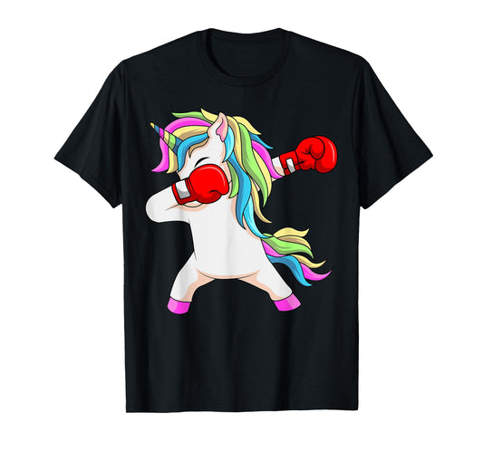 Boxing Unicorn Dabbing Boxer Coach Trainee Student T-Shirt