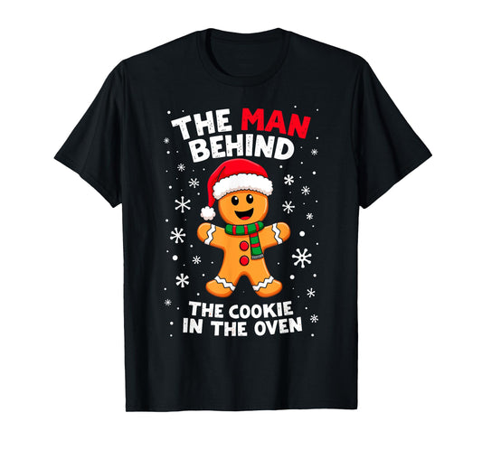 Christmas Funny Gingerbread Joke The Cookie in the Oven T-Shirt