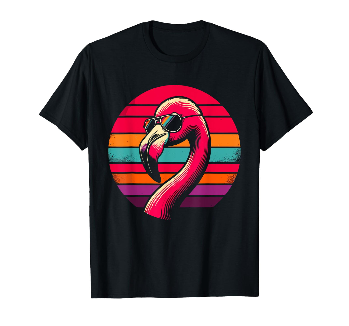 Retro Flamingo with Sunglasses T-Shirt