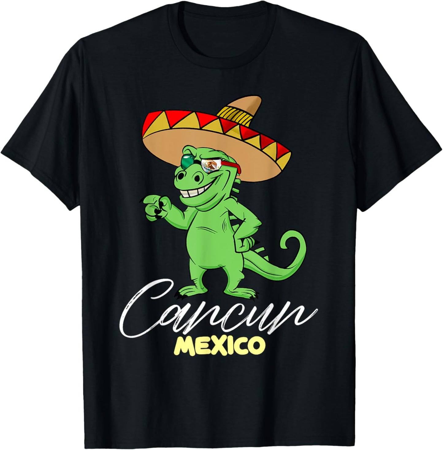 Cancun Mexico Mexican T Rex Dino Funny Cancun T-Shirt