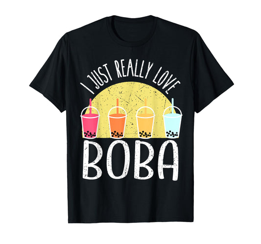 I Just Really Love Boba Japanese Kawaii Anime KIDS Gifts T-Shirt