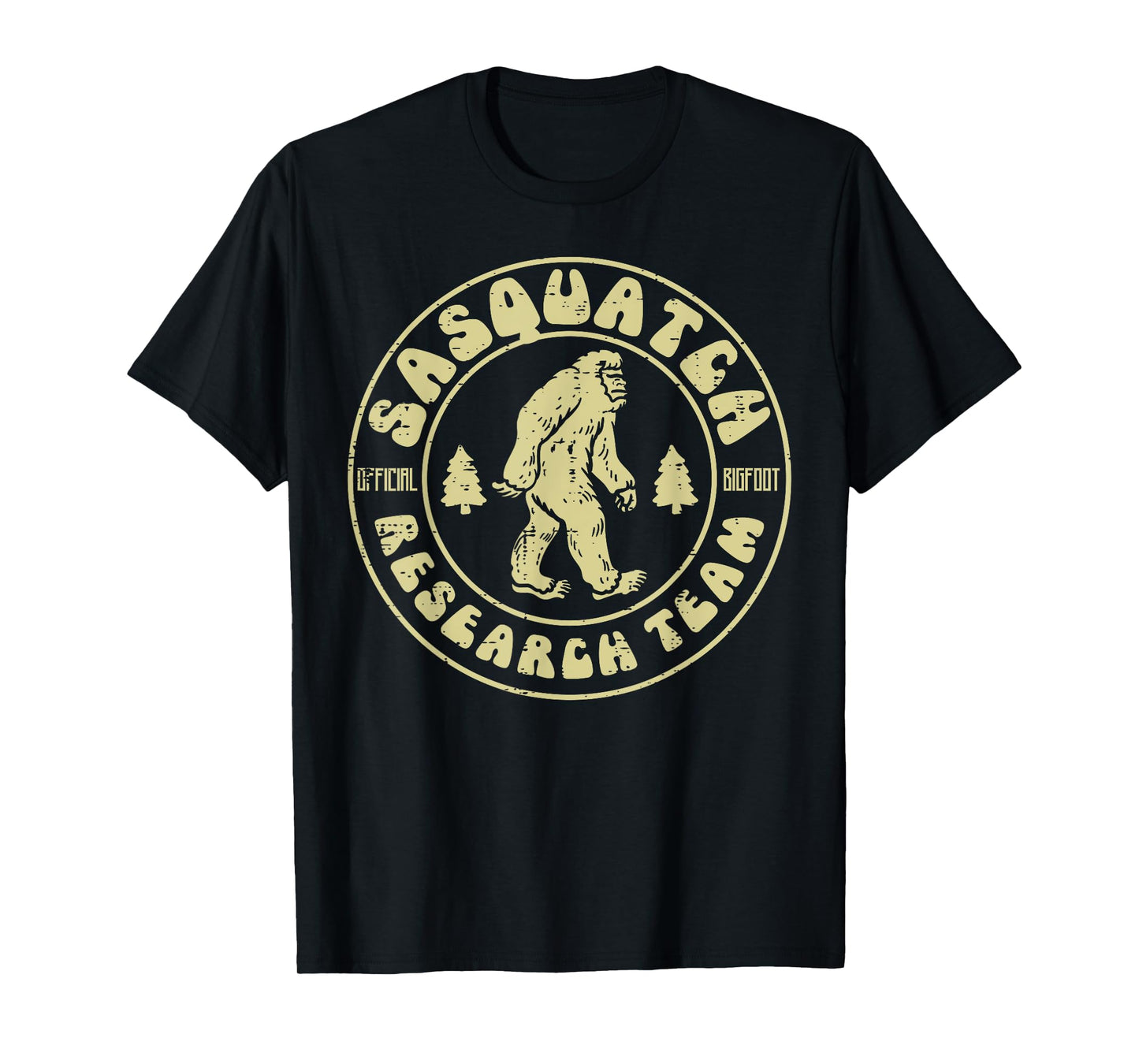 Sasquatch Research Team Funny Bigfoot Yeti Men Women Kids T-Shirt