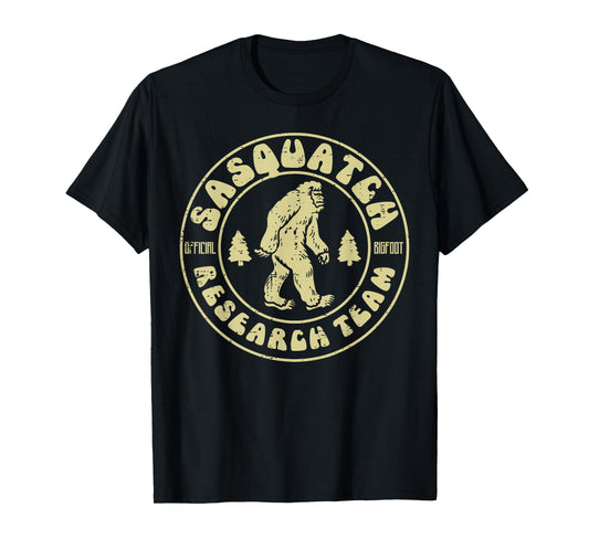 Sasquatch Research Team Funny Bigfoot Yeti Men Women Kids T-Shirt