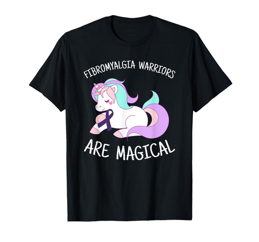 Unicorn Fibromyalgia Warriors Are Magical, Fibro Awareness T-Shirt