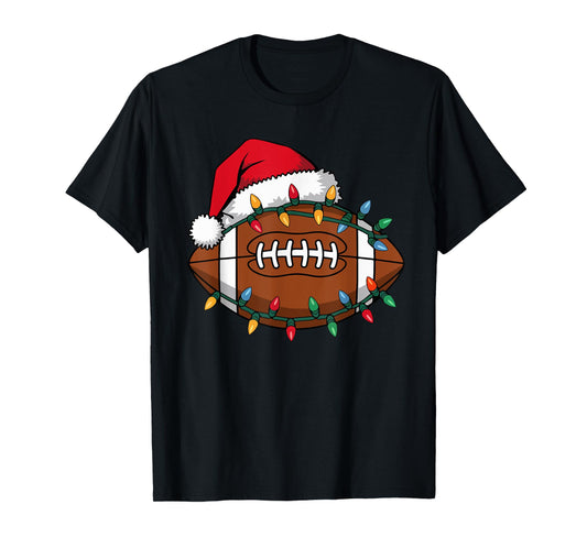 Boys Christmas Football Kids Football Christmas Women Men T-Shirt