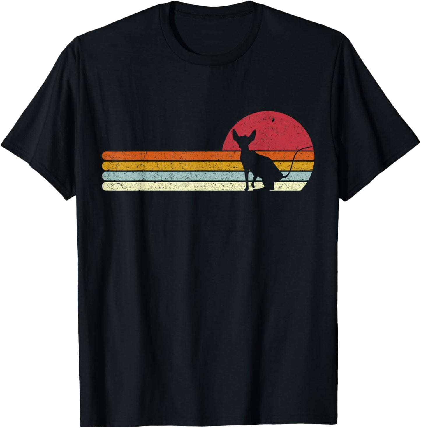 Sunset Sphynx Silhouette for Sphinx Cat Owners T-Shirt