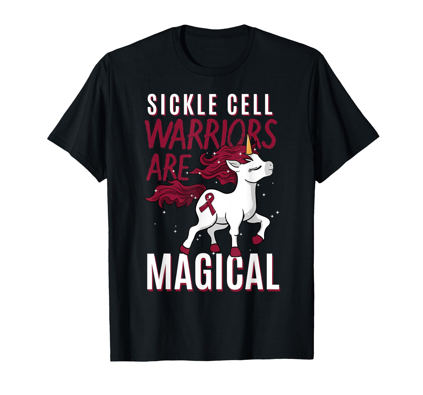 Sickle Cell Disease SCD Warrior Blood Disorder Unicorn Lover T-Shirt