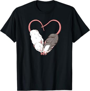 Funny Cute Small Rodent Pet Happy Heart Love Rat Lovers T-Shirt