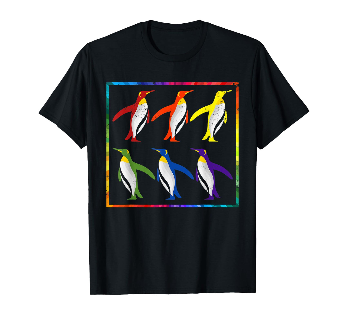LGBT Flag Rainbow Penguin Gift Pride LGBT T-Shirt