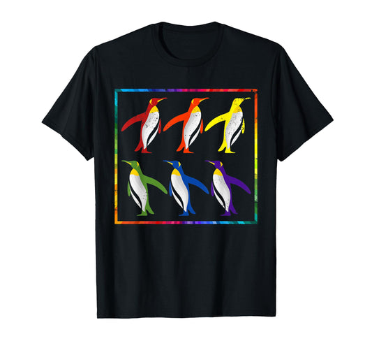 LGBT Flag Rainbow Penguin Gift Pride LGBT T-Shirt