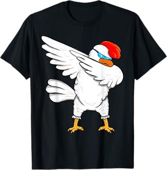 Funny Dabbing Chicken Lover Shirt - Cool Dab Party Gift Tee