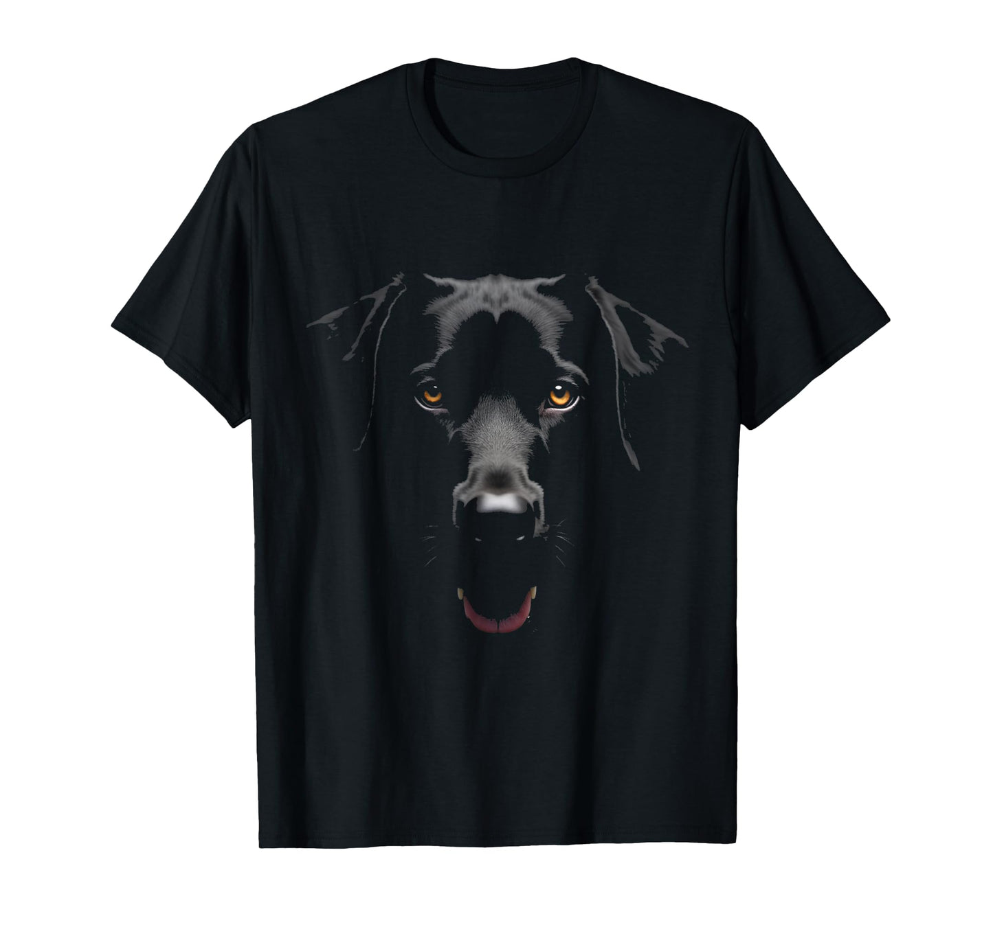 Black Labrador Retriever Dog Lab Face T-Shirt