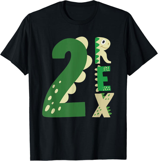 Two Rex Birthday 2nd Dinosaur Birthday T-rex Birthday Boy T-Shirt