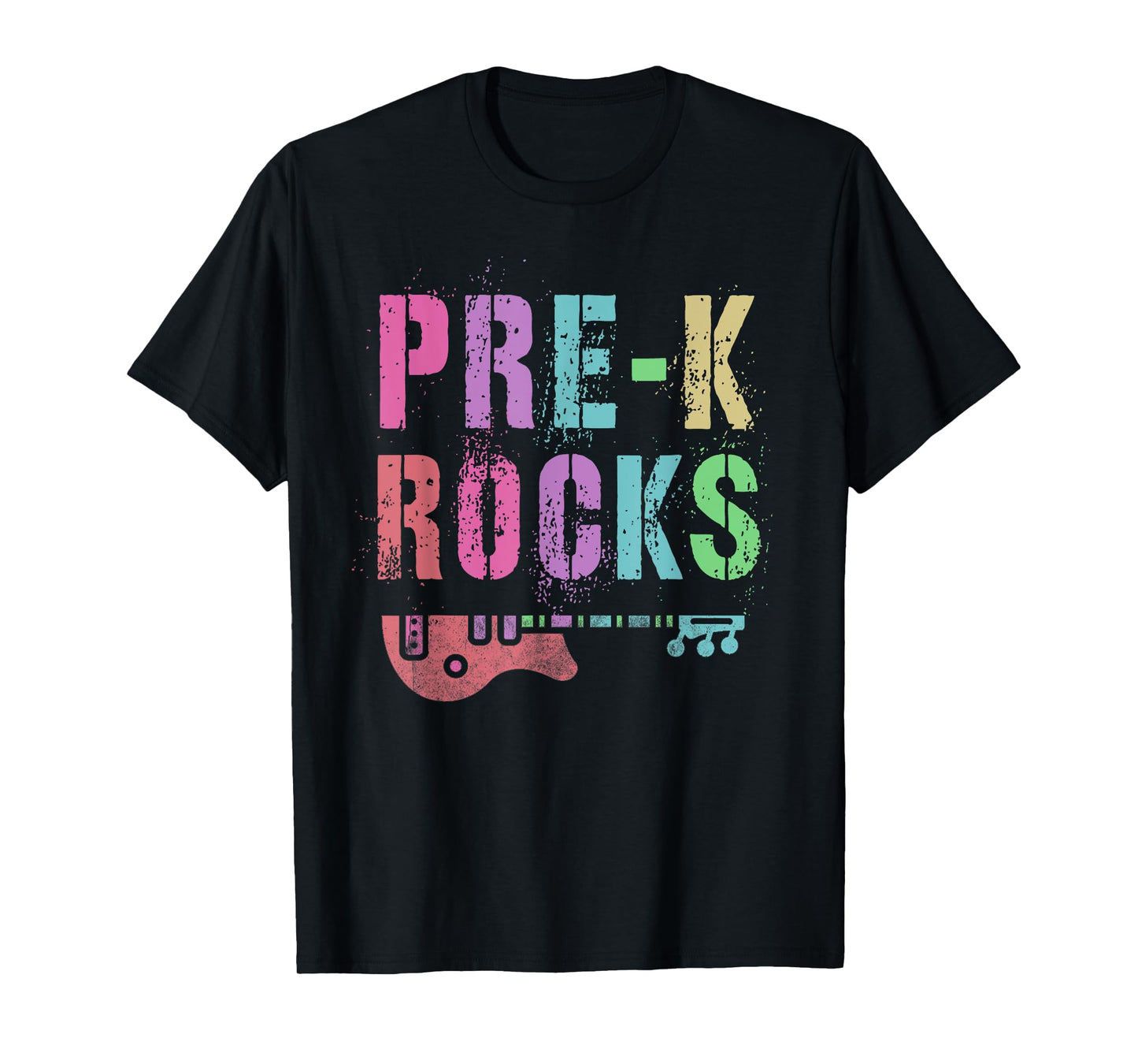Vintage PRE-K ROCKS Teacher Rockstars I Teach ABCD Preschool T-Shirt for Men Women Girls Kids