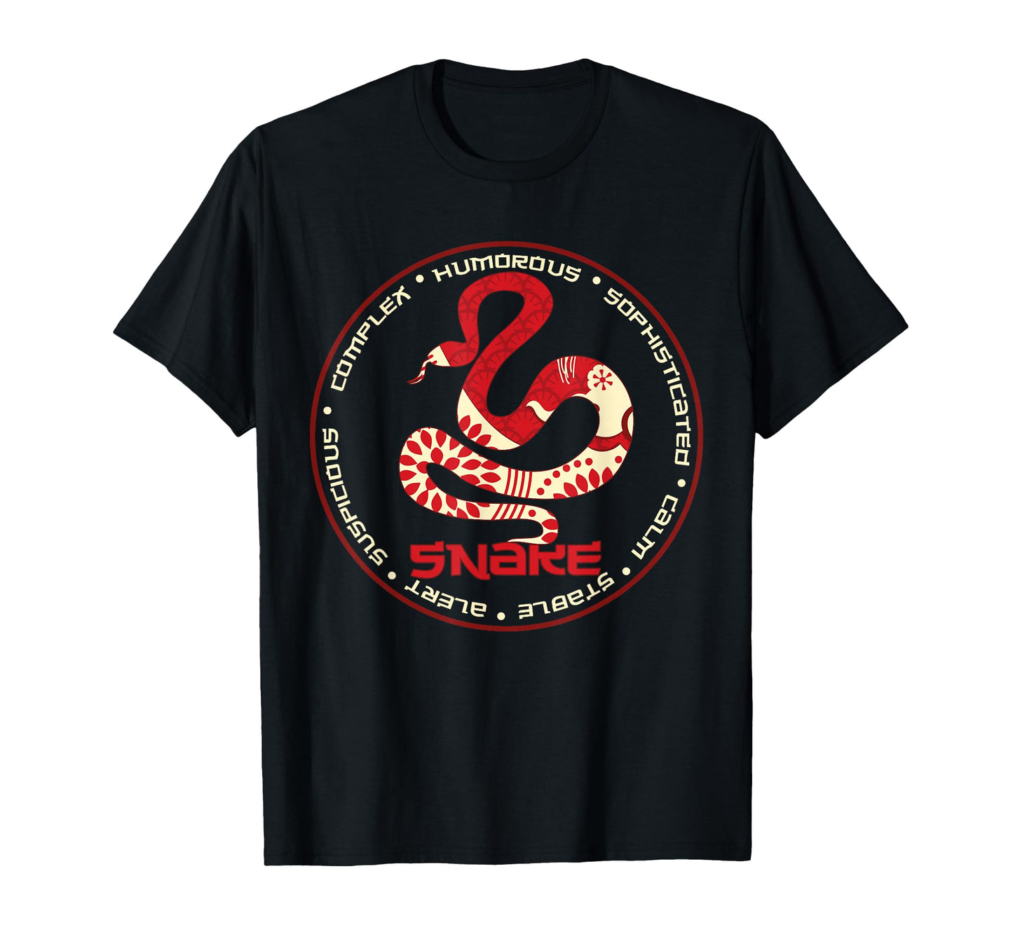 Chinese Zodiac Year of the Snake Astrology Horoscope T-Shirt