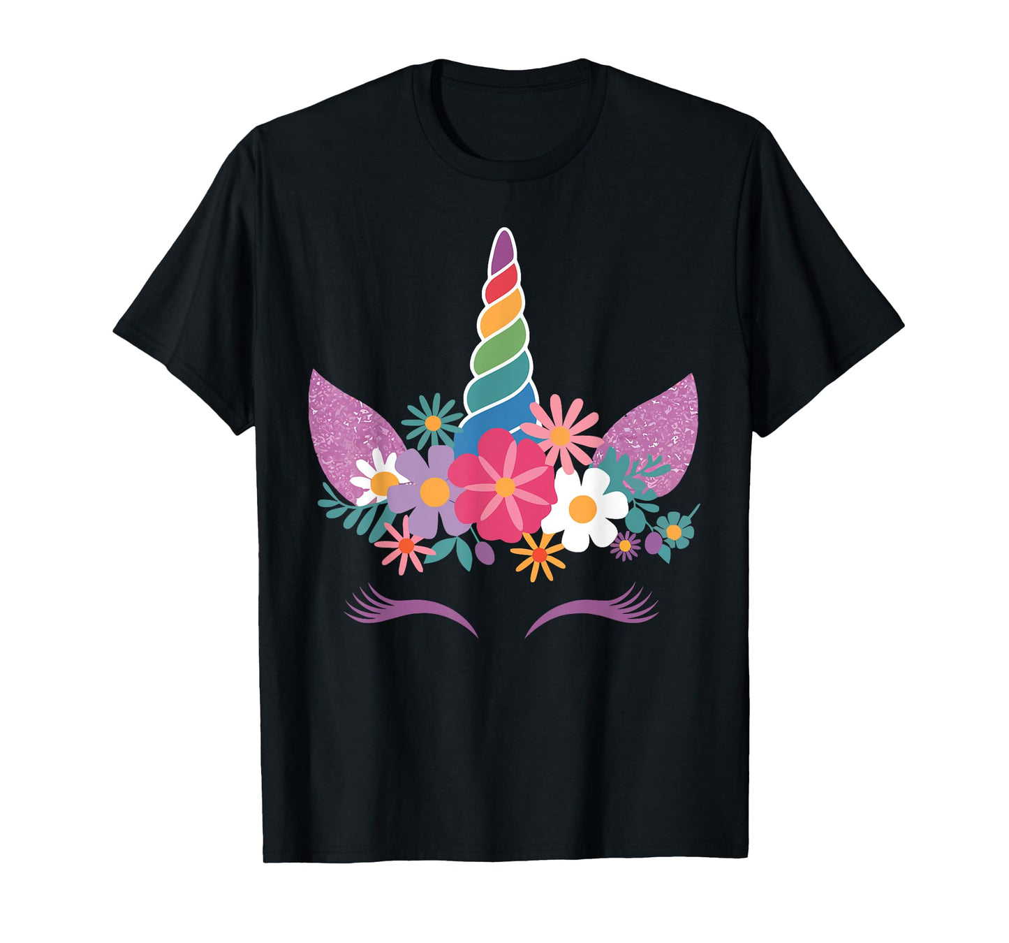 Cute Unicorn Face present for Unicorn Lovers and Dreamers T-Shirt