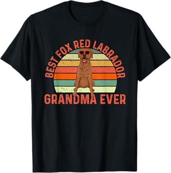 Fox Red Labrador Retriever Grandma Foxred Lab T-Shirt