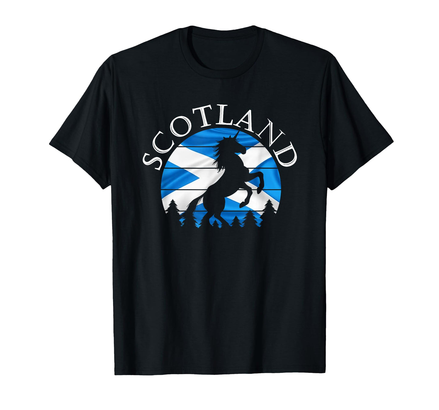 Scottish Pride Scotland Unicorn Scotland Flag Saltire T-Shirt