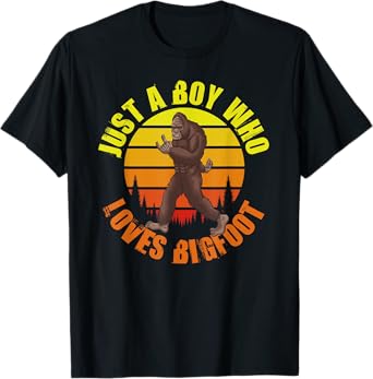 Just A Boy Who Loves Bigfoot T-Shirt