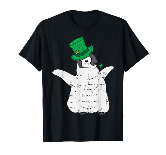 Irish Penguin Leprechaun Animal Cute Bird St Patricks Day T-Shirt