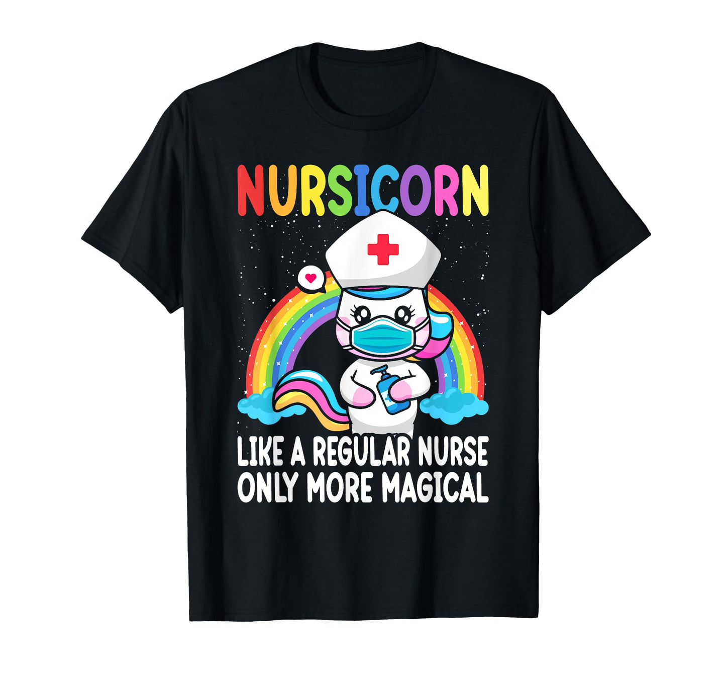 Cool Nurse For Men Women Unicorn Medical Nurses RN Nursing T-Shirt