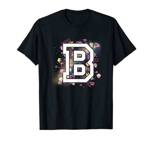 Kids Letter B Clothing For a Girl Who's Name Starts With B T-Shirt