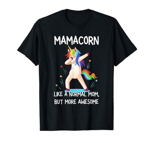 Womens Funny Mamacorn Unicorn Costume Mom Mother's Day T-Shirt