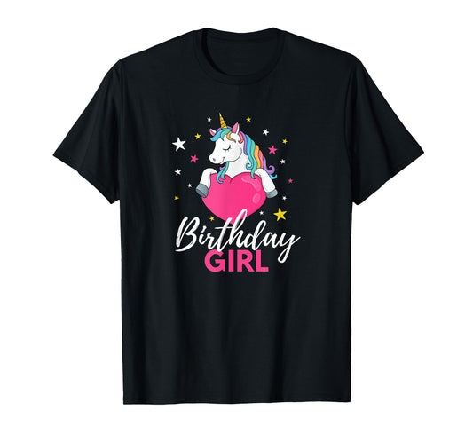 Birthday Girl Unicorn T-Shirt