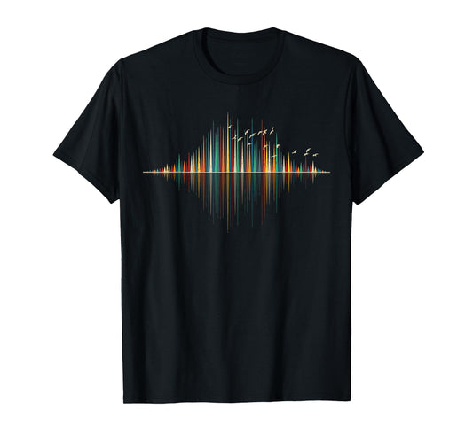 The Sounds Of Nature Retro Music Sound Wave T-Shirt