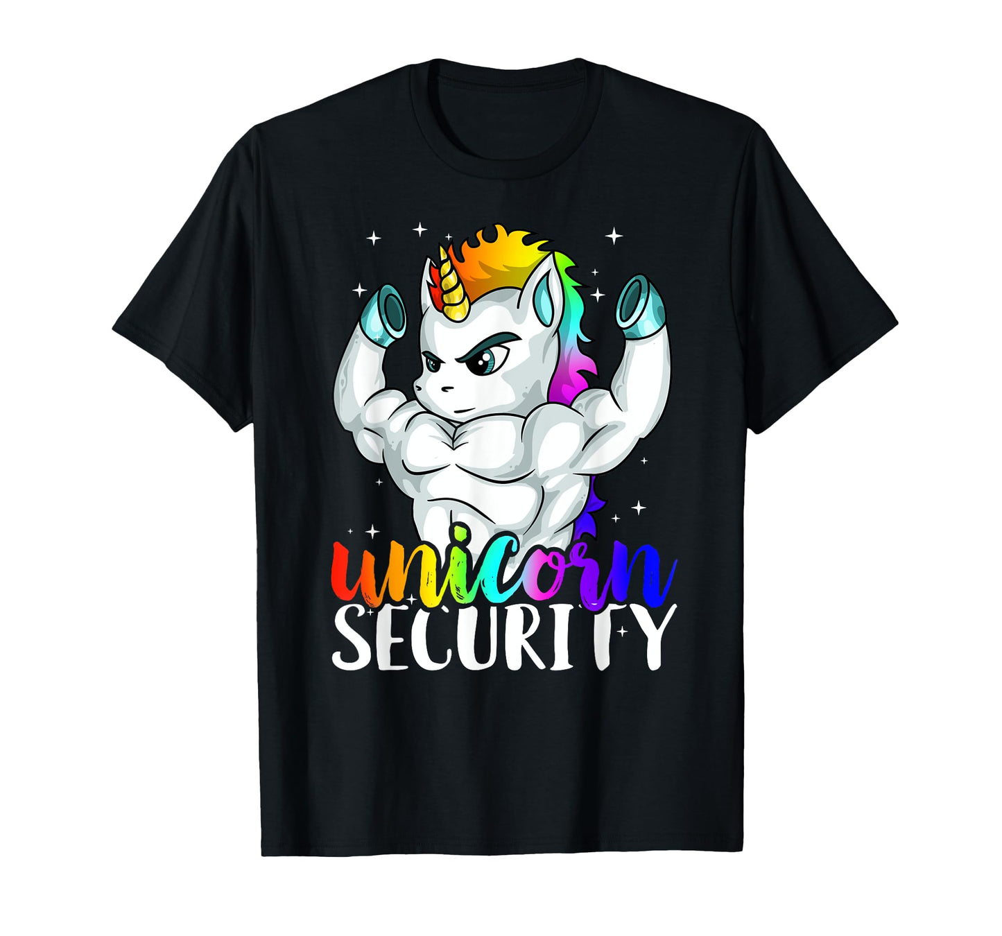 Unicorn Security Squad Muscle Tee Funny Dad Brother Gift T-Shirt
