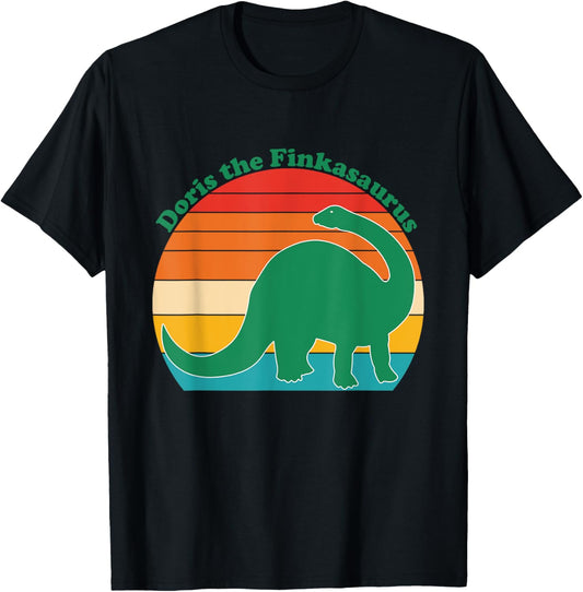 Doris The Finkasaurus Funny Apparel T-Shirt