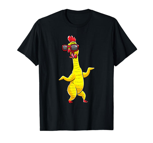 Rubber Chicken Dancing Party Funny Kids Men Women Girls T-Shirt