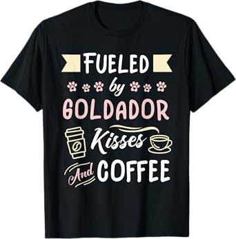 Goldador Mom Coffee Lover Golden Retriever Lab T-Shirt