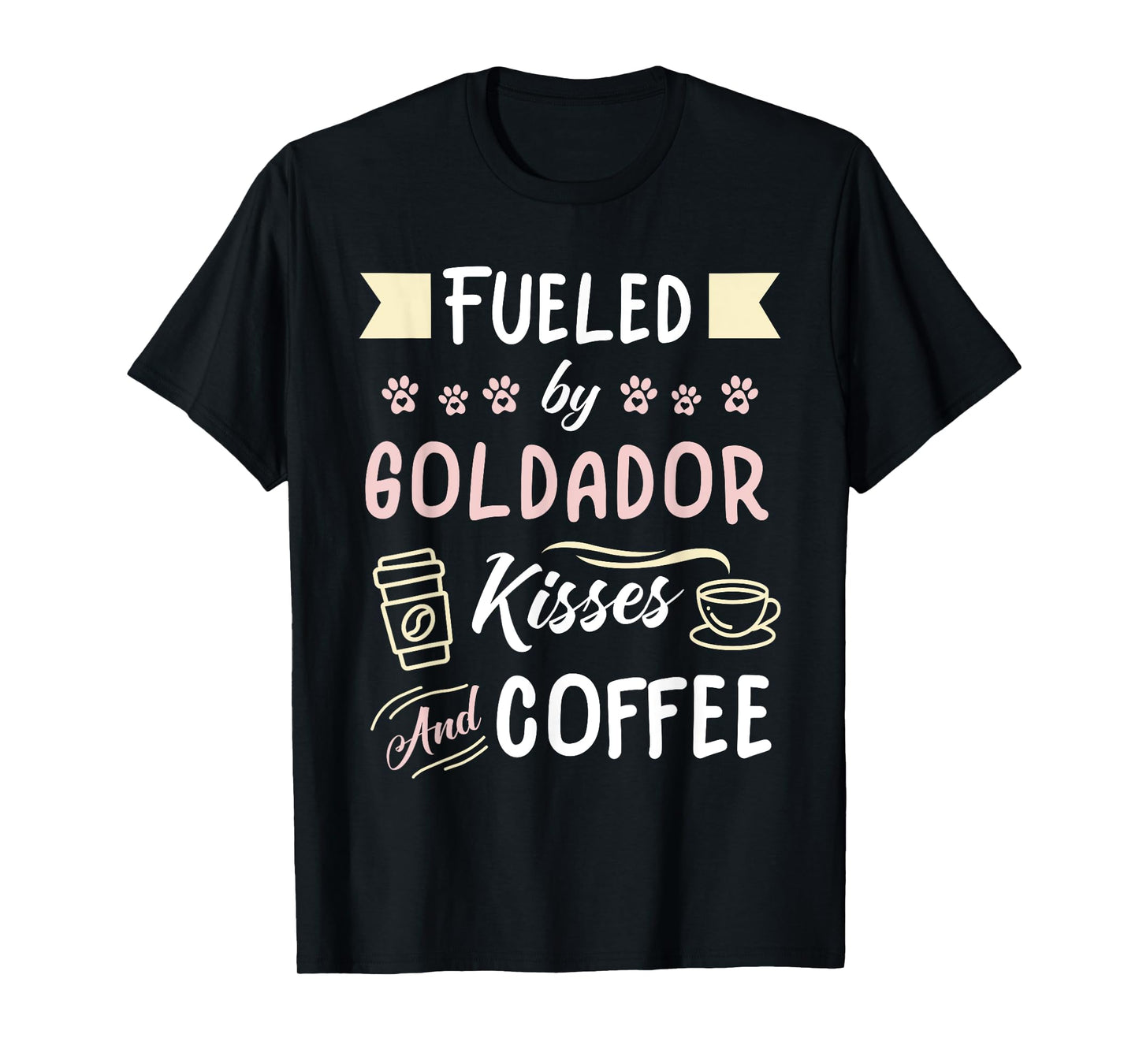 Goldador Mom Coffee Lover Golden Retriever Lab T-Shirt