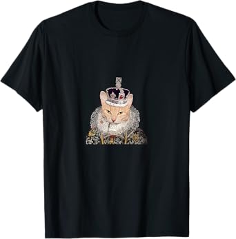 Tudor Cat With Crown Shirt Men Women Girls Kids T-Shirt