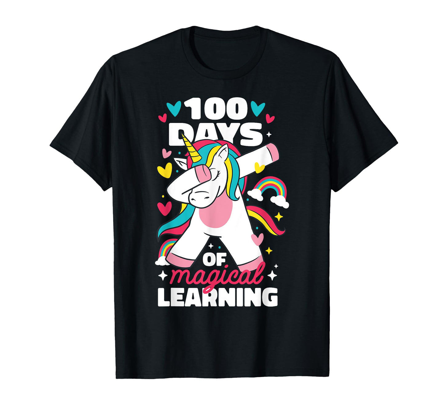 100 Days of Magical Learning 100th Day of School Unicorn T-Shirt