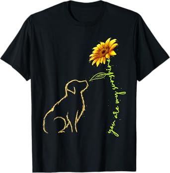 Cute Dog You Are My Sunshines Golden Retrievers T-Shirt for Men Women