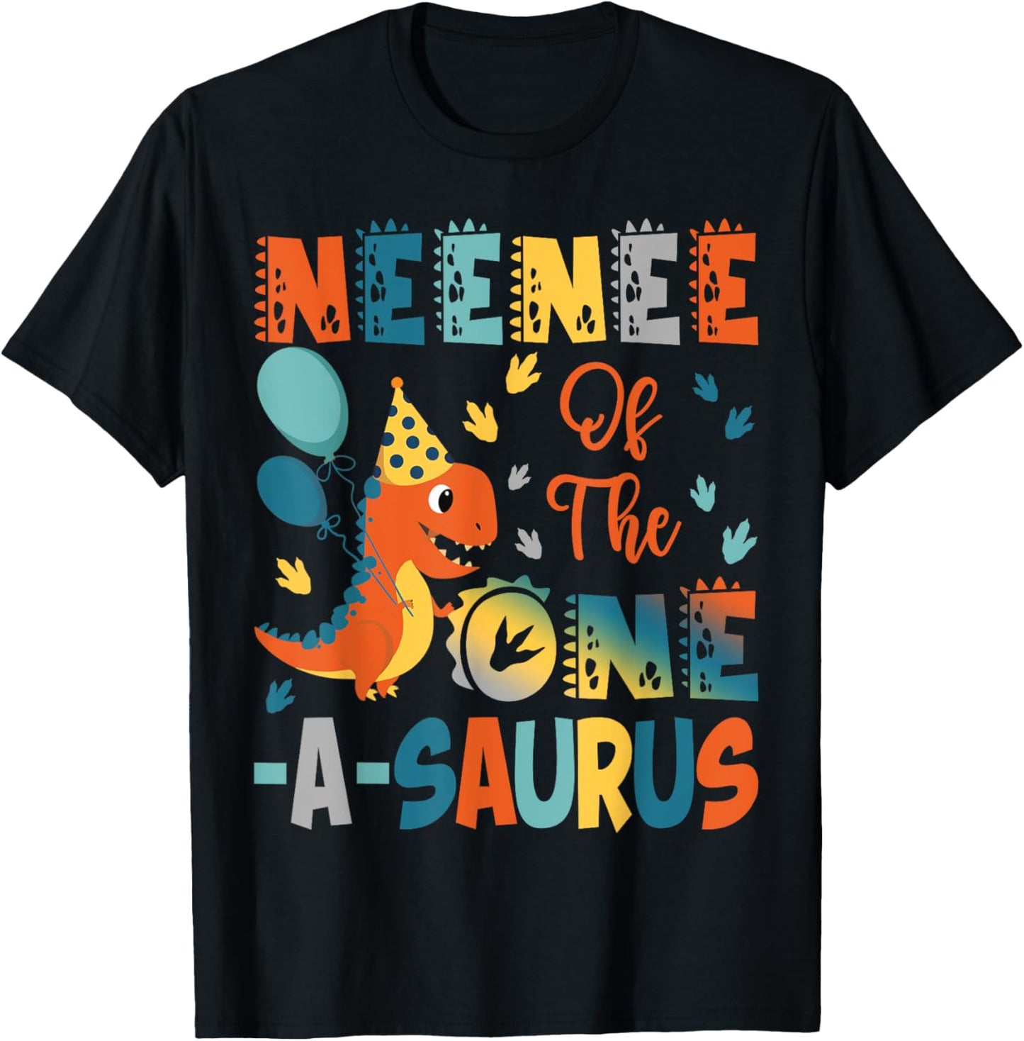 Neenee Of The One-A-Saurus 2Nd Birthday Dinosaur Party T-Shirt
