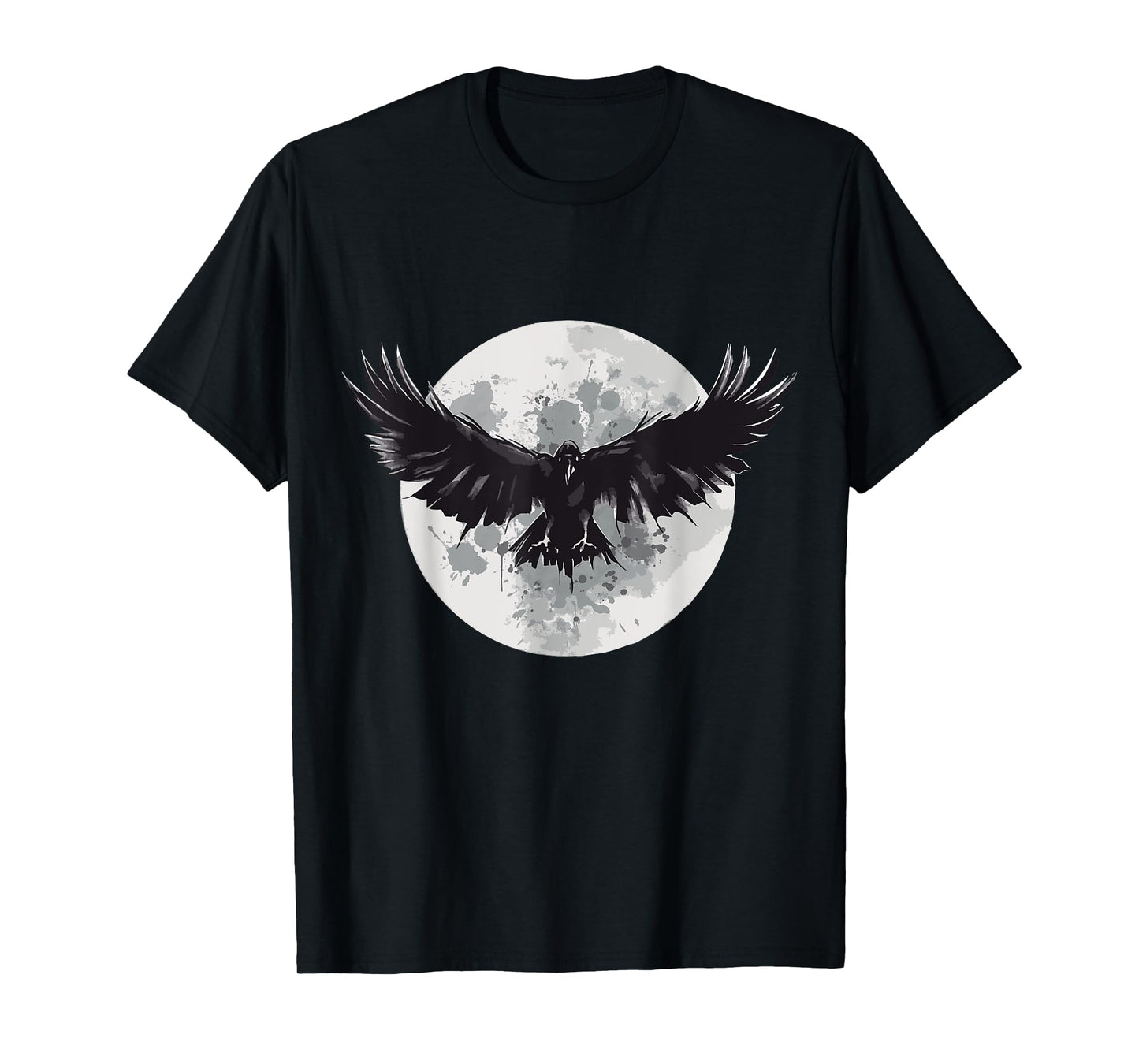 Raven animal print animal lovers crow design animals moon T-Shirt