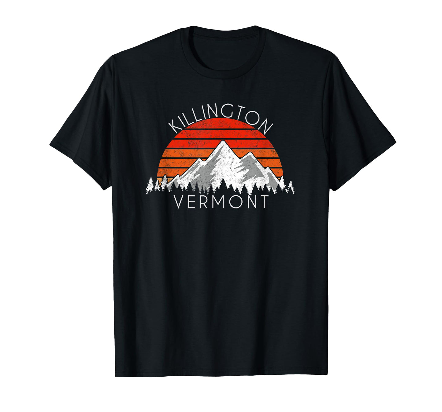 Retro Vintage Killington, Vermont Distressed T-Shirt