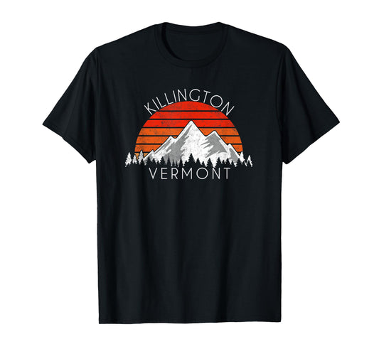 Retro Vintage Killington, Vermont Distressed T-Shirt